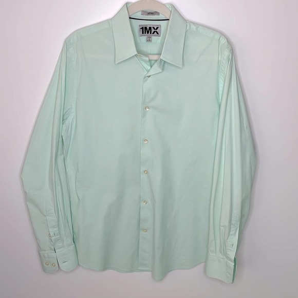 Express Other - Express 1MX Men’s Button Down Dress Shirt Mint Green Large